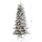 7ft. Pre-Lit Flocked North Carolina Fir Artificial Christmas Tree with Warm White Lights